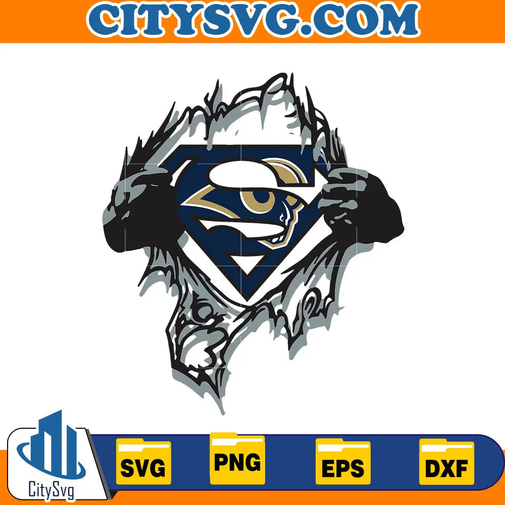 Super Los Angeles Rams Svg CitySvg