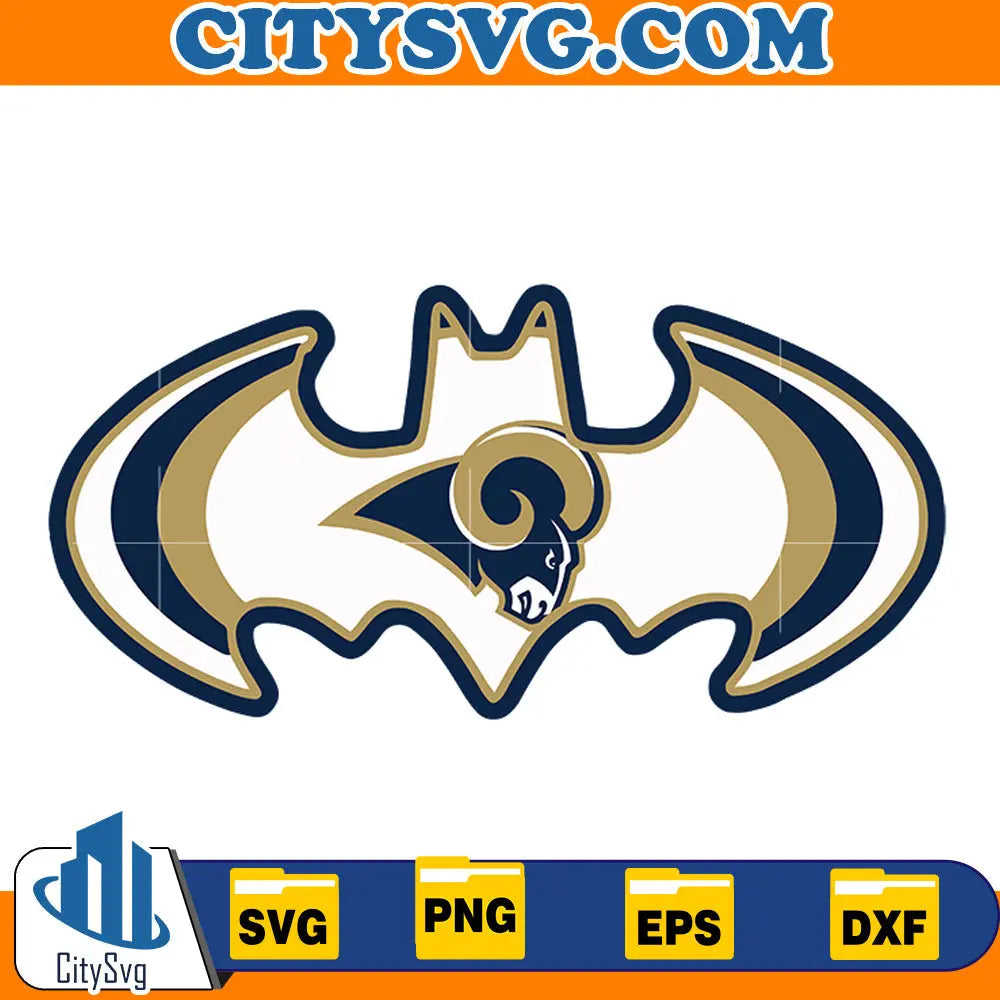 Bat Los Angeles Rams Svg CitySvg