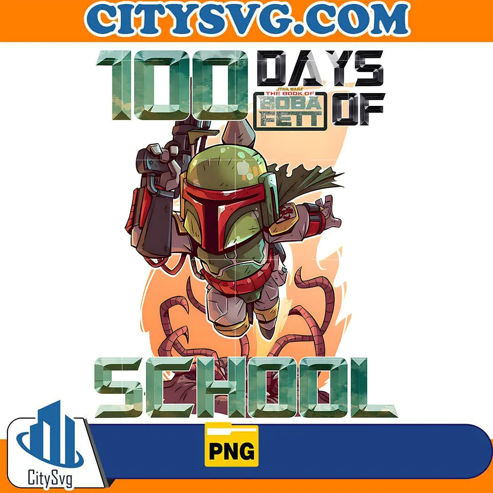 100DayOfSchoolBobaFettPng