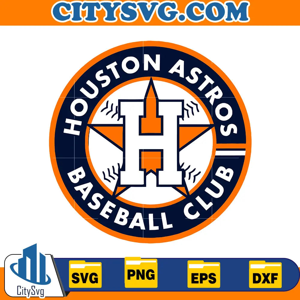 Houston astros svg, Baseball Club Svg CitySvg