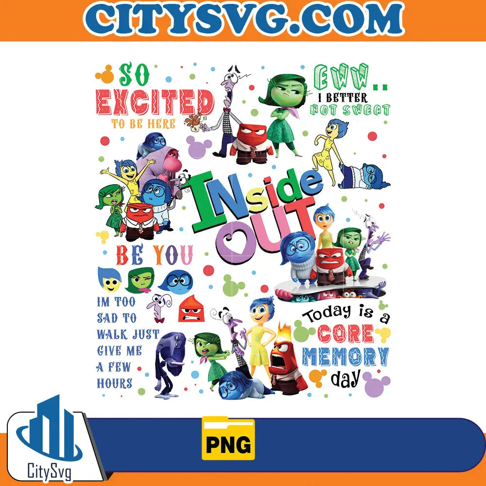 Inside Out It's Okay To Feel All The Feels Png CitySvg