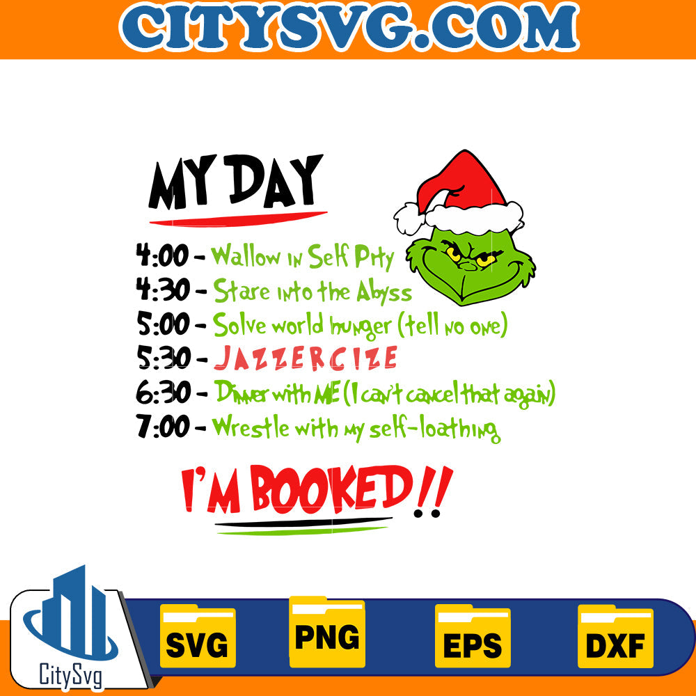 My day I'm booked Svg CitySvg