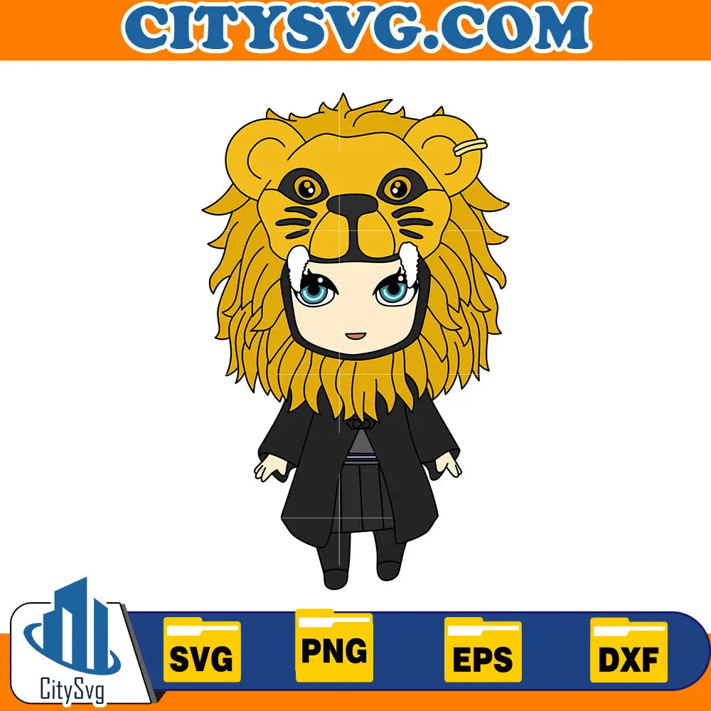 Chibi cute Luna Lovegood svg