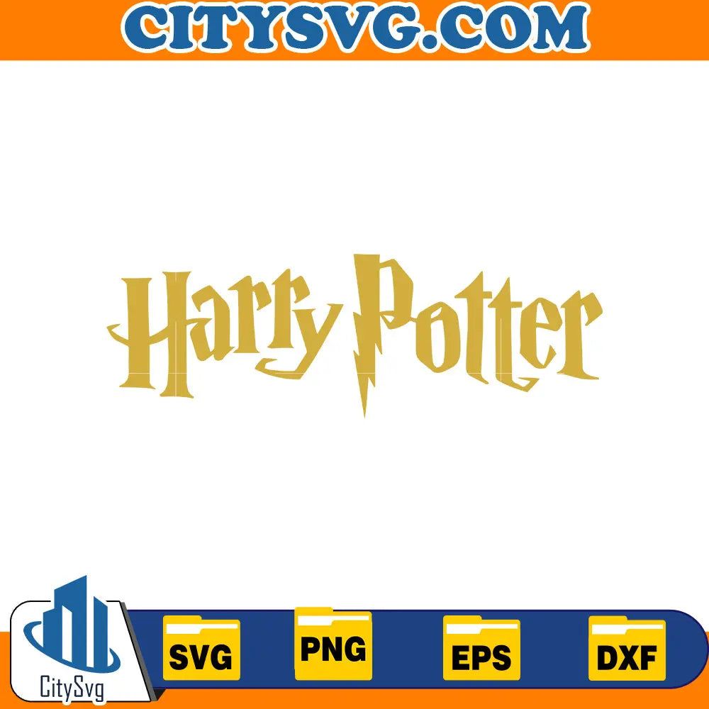 Chibi cute logo harry potter svg