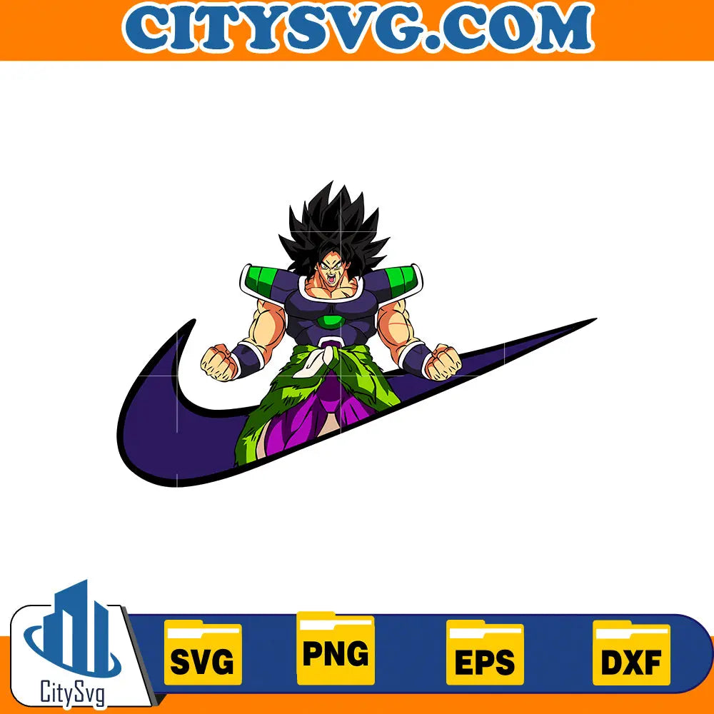 Broly Dragonball Ni ke Svg CitySvg