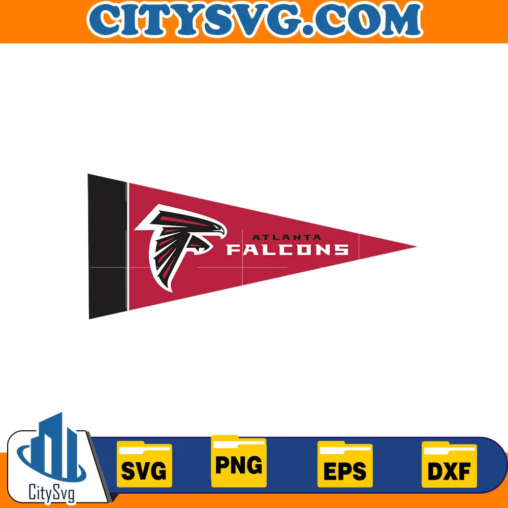 Flag Atlanta Falcons Svg CitySvg