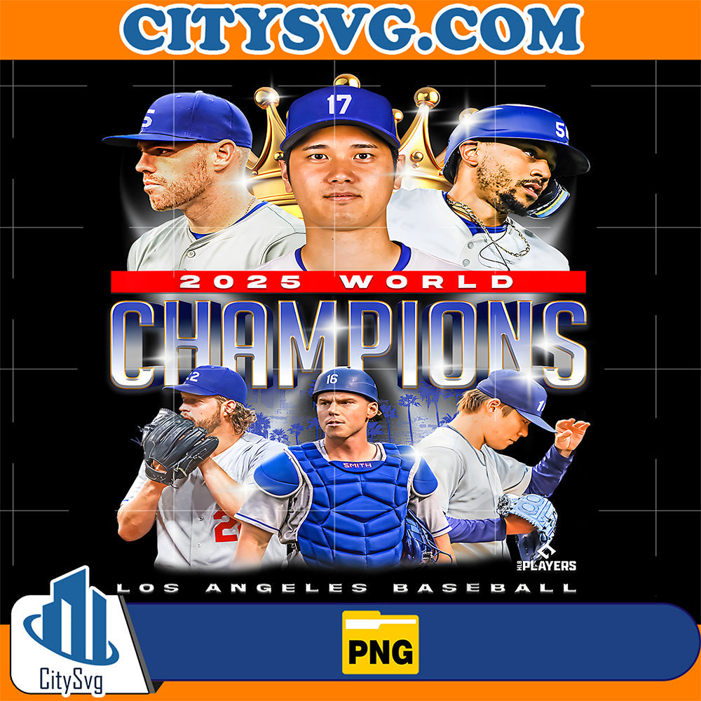 2025 World Champions Los Angeles LA Series Finals Png CitySvg