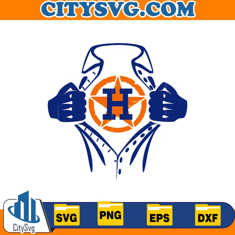 Super Houston astros svg, Baseball Svg CitySvg