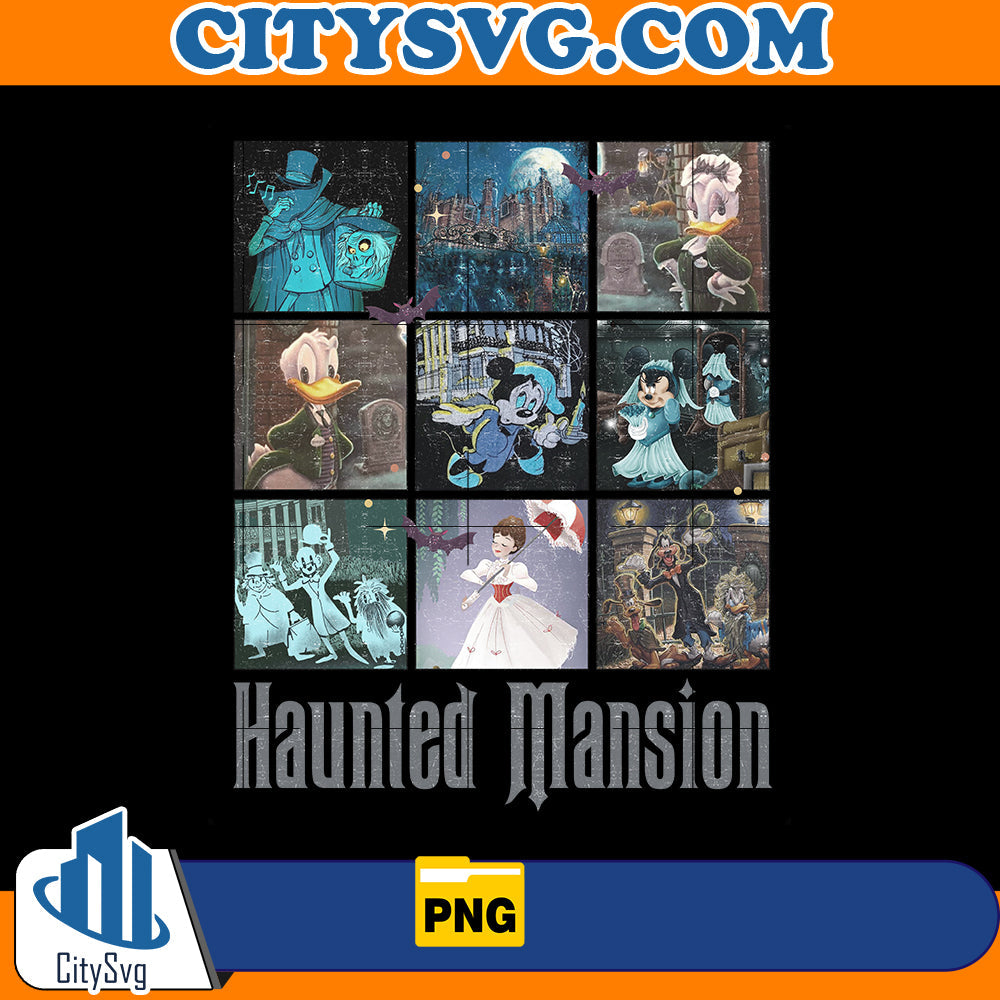 Mickey & friends Disney Halloween Haunted Mansion Png CitySvg