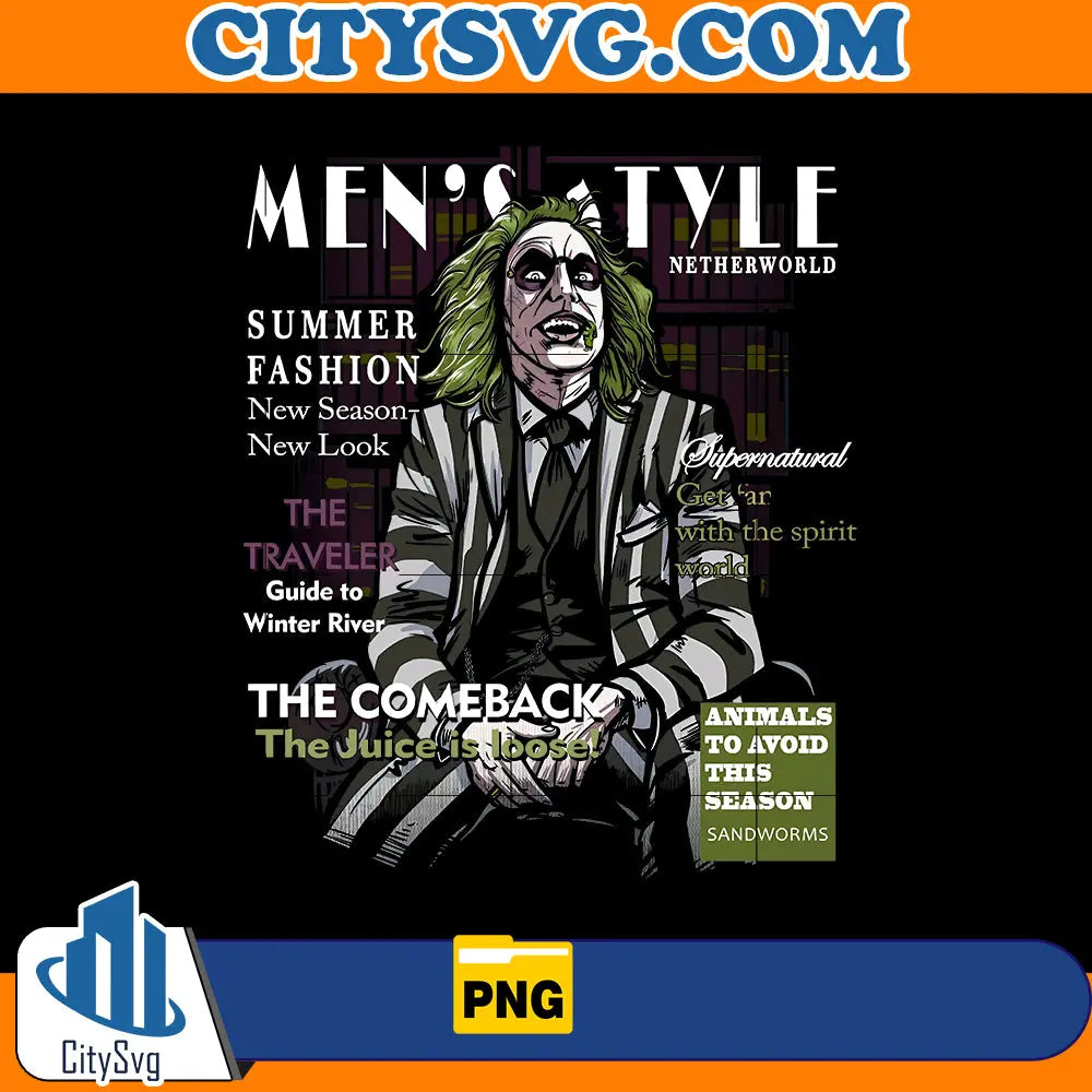 Beetlejuice Fashion Banger Png CitySvg