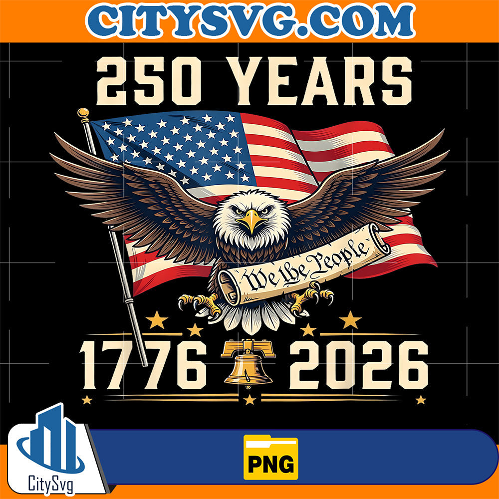 250-Anniversary-USA-Patriotic-Eagle-250th-4th-of-July-2026-Png