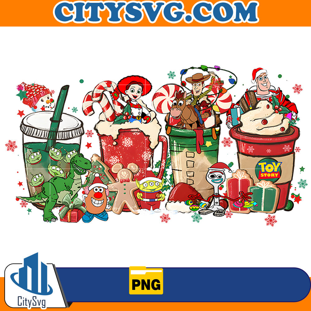 Toy Story Coffee Christmas Png CitySvg