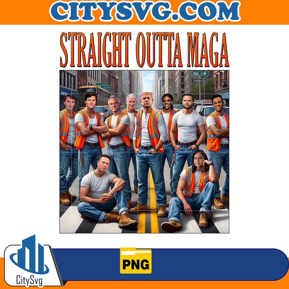 Trump Straight Outta Maga Png CitySvg