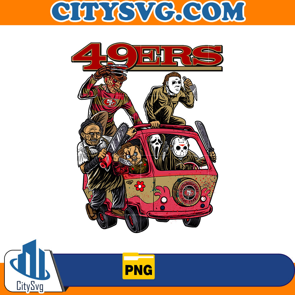 49ers San Francisco American Football Horror Killer Halloween Png CitySvg