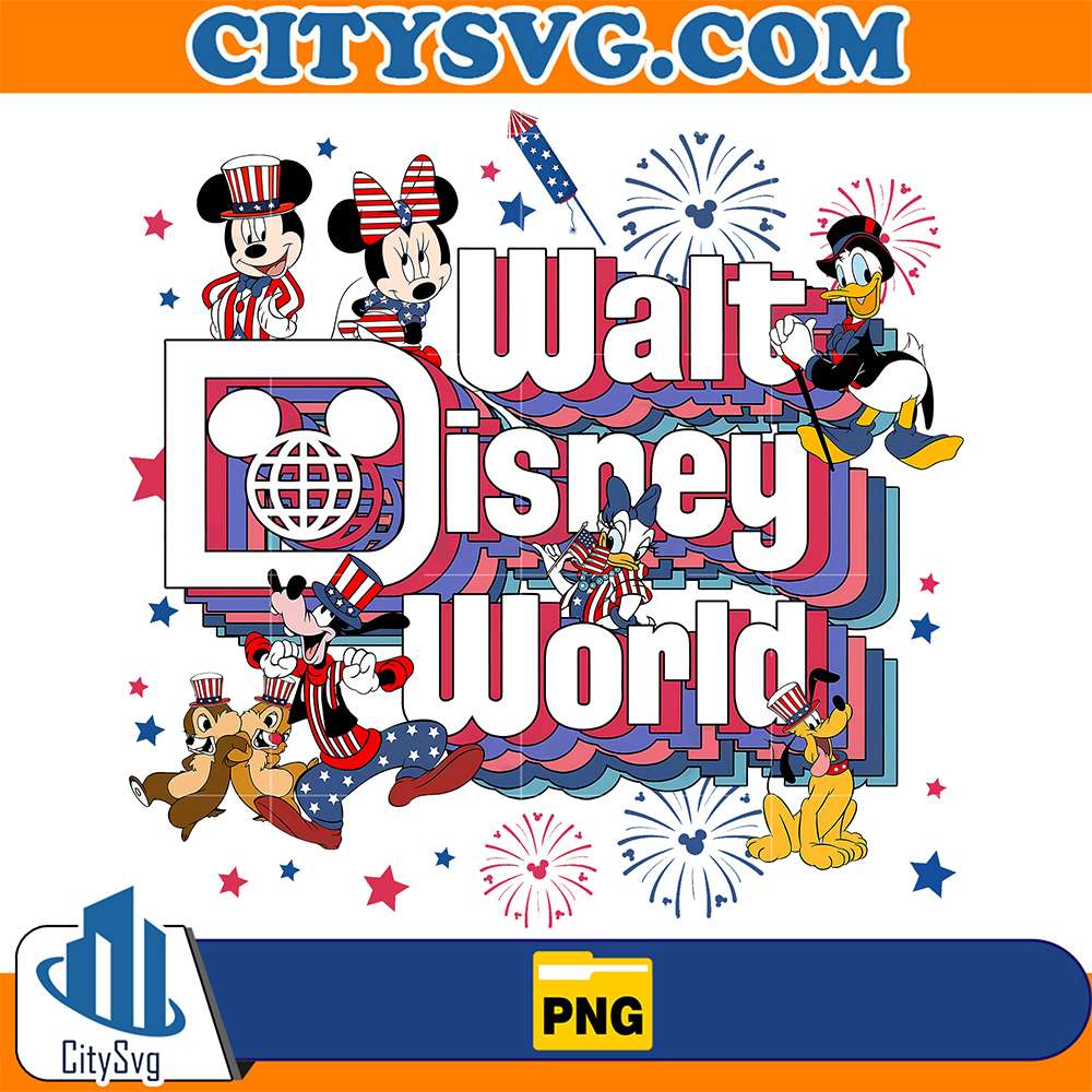 4th-Of-July-Walt-Disney-World-Patriot-Mickey-And-Friends-Png