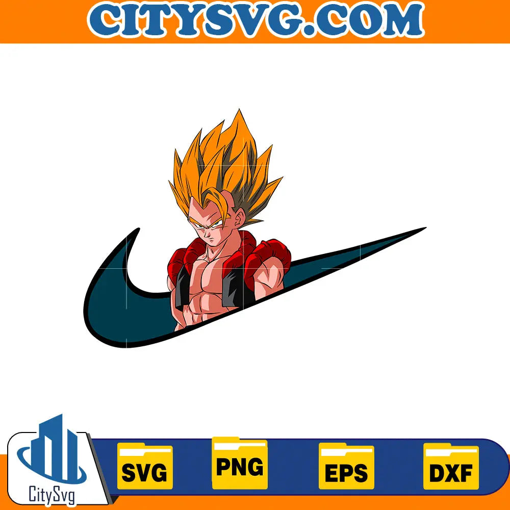 Gogeta Super Saiyan Nike Svg CitySvg