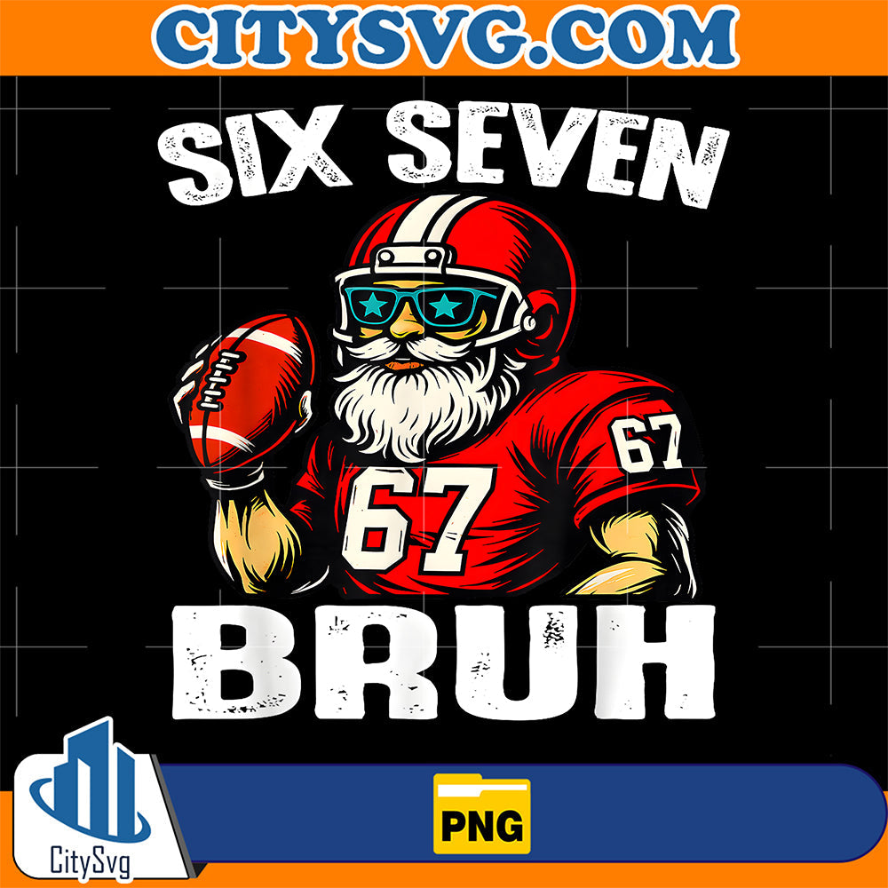 67-Bruh-Meme-Christmas-Football-Santa-Six-Seven-Png