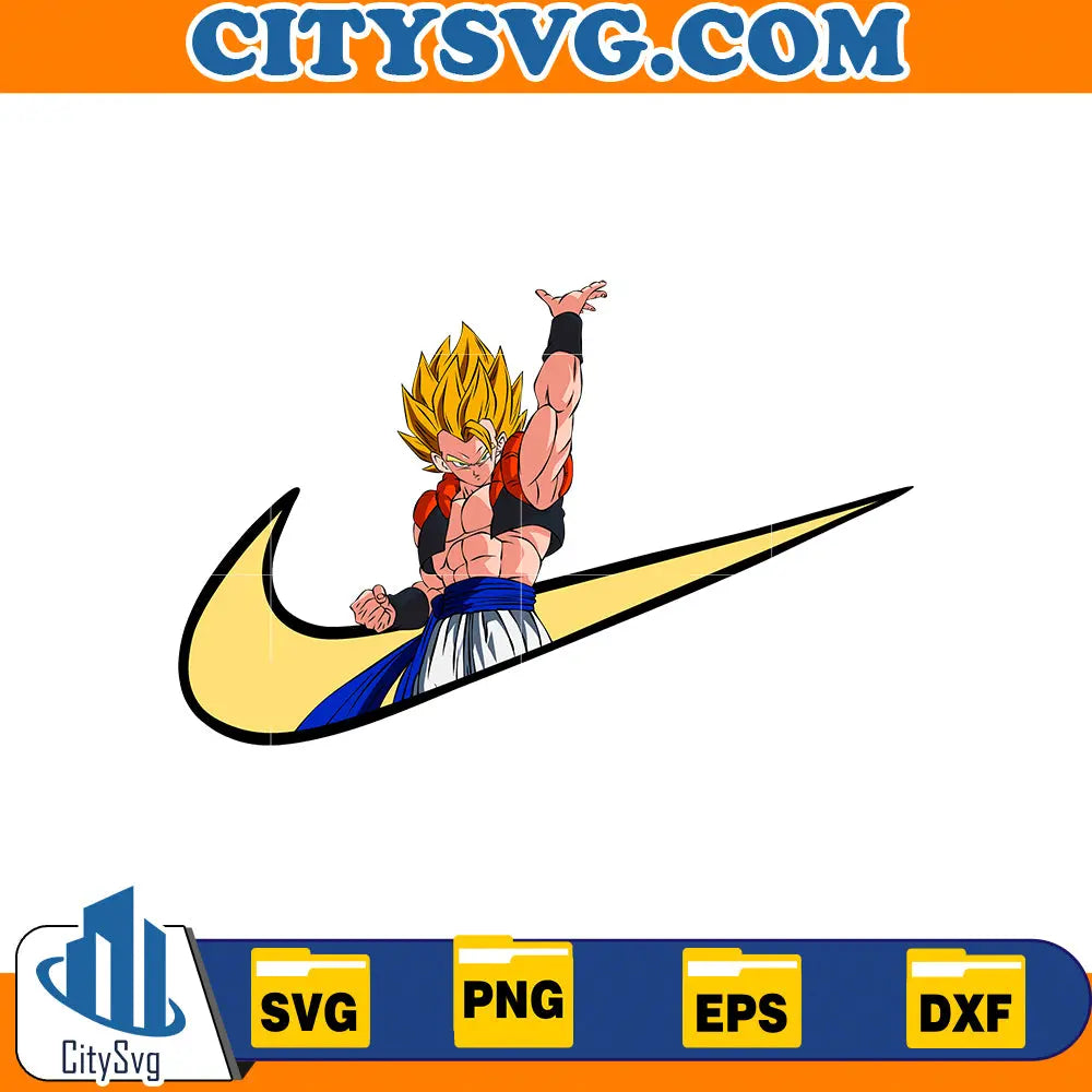 Gogeta Super Saiyan Nike Svg CitySvg