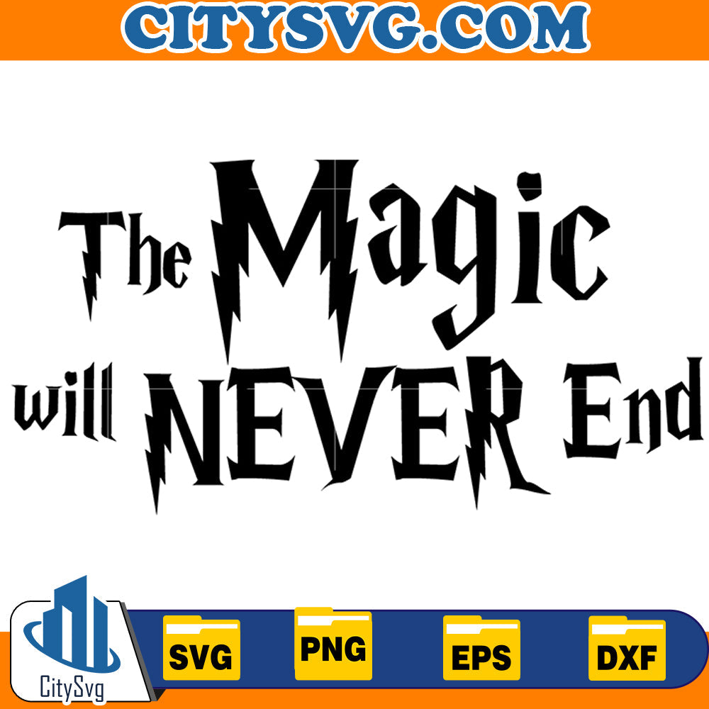 The Magic will never end Svg CitySvg