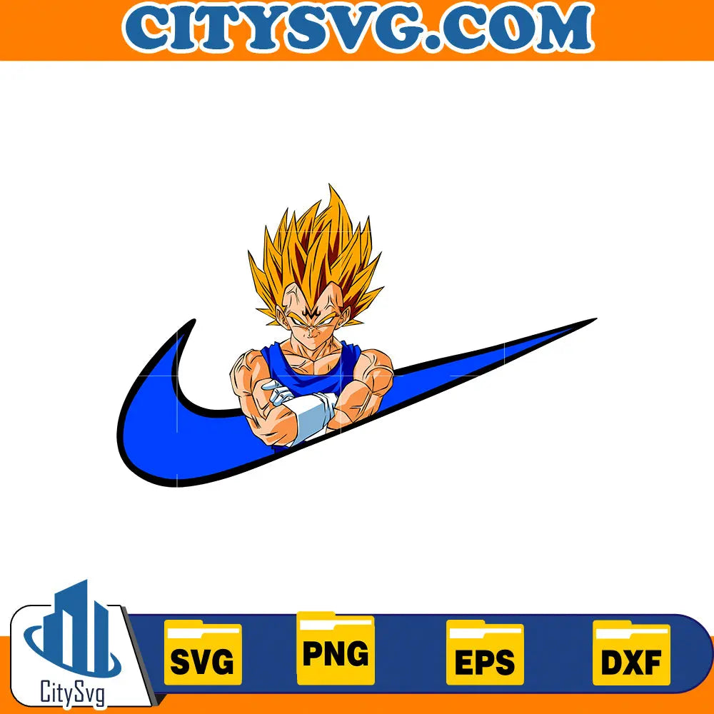 Vegata Super Saiyan Nike Svg CitySvg