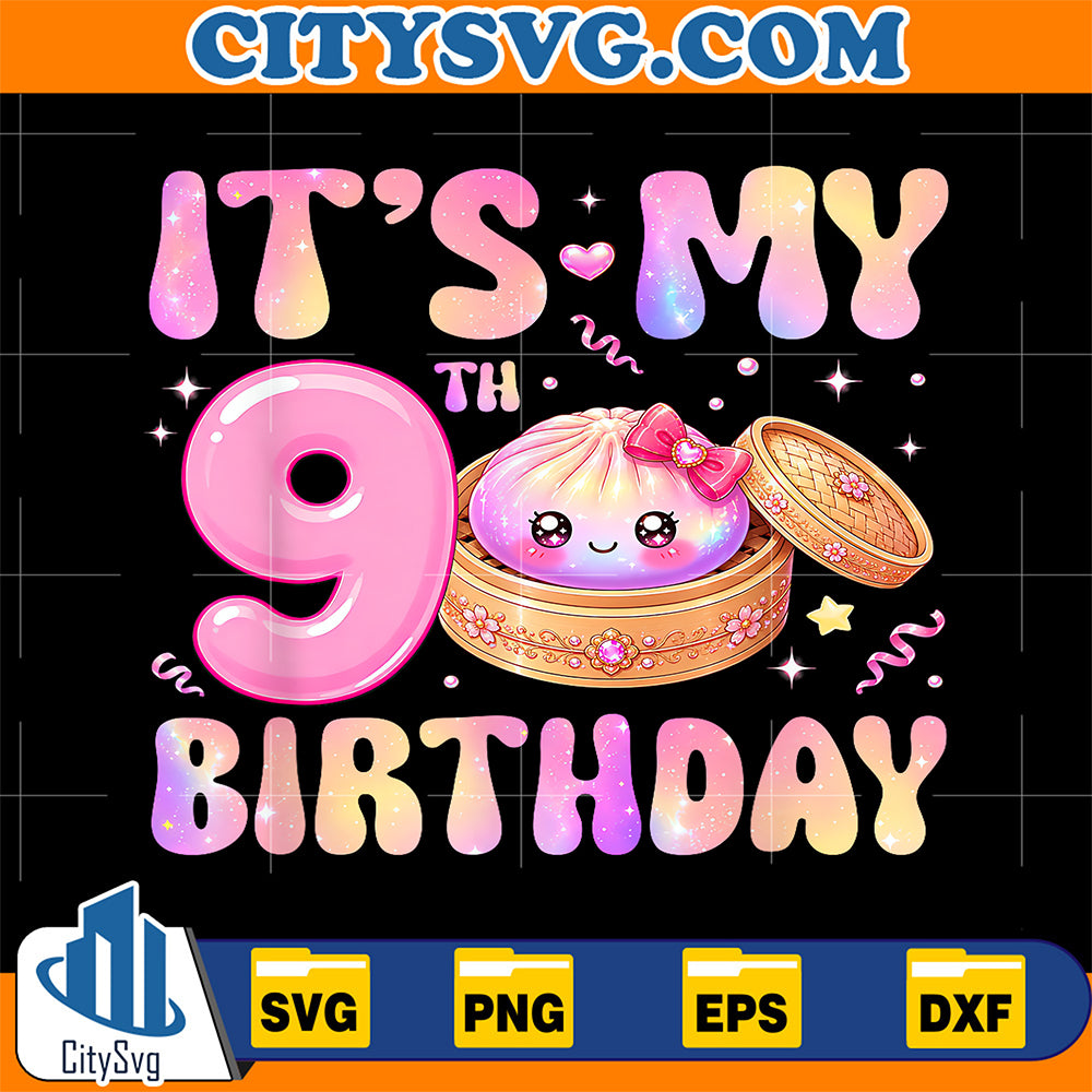 9th-Birthday-Girl-Rainbow-Dumpling-Svg