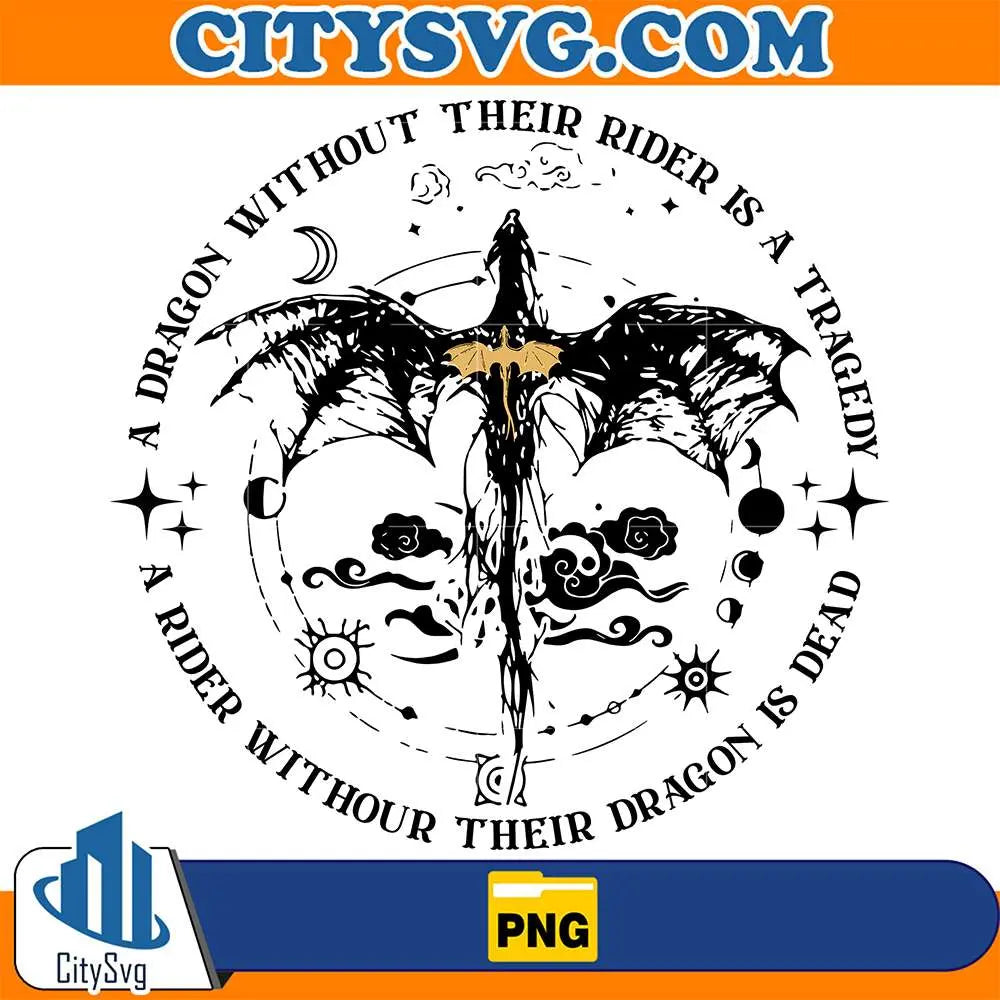 ADragonWithoutTheirRiderIsATragedyFourthWingPng