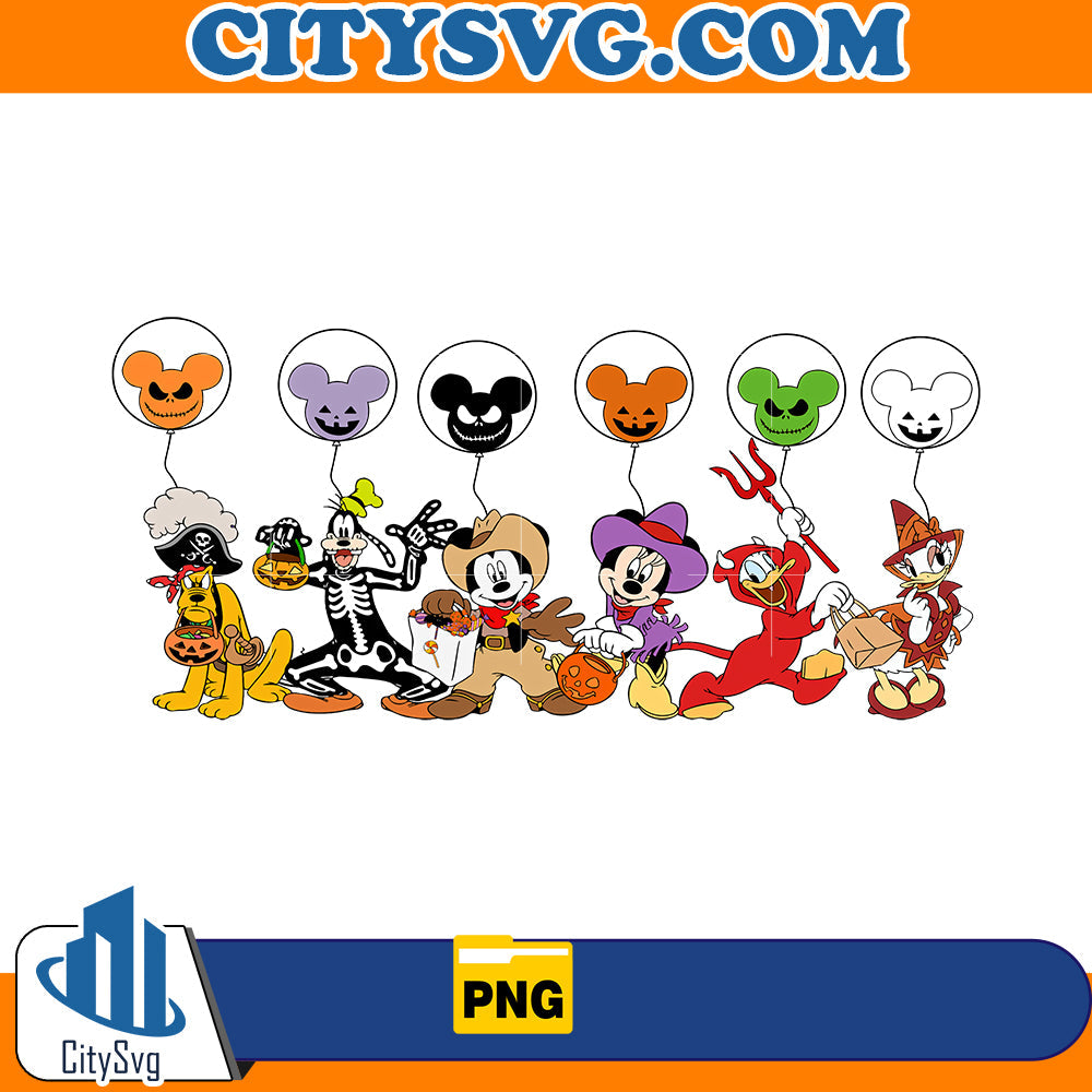 Mickey's Friends Hallween Png CitySvg