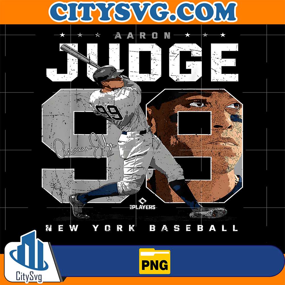 Aaron-Judge-Number-99-Portrait-New-York-MLB-Png