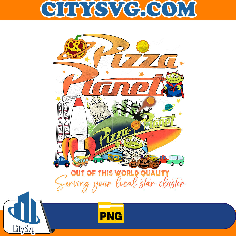 Aliens Toy Story Pizza Planet Halloween Png CitySvg
