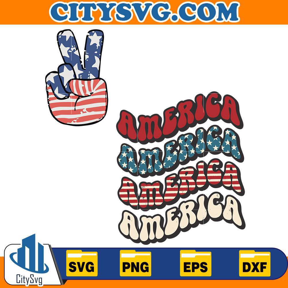 AmAmerica-Flag-4th-Of-July-Svg