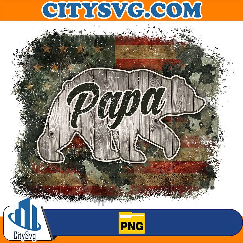 America-Flag-Papa-Bear-Png