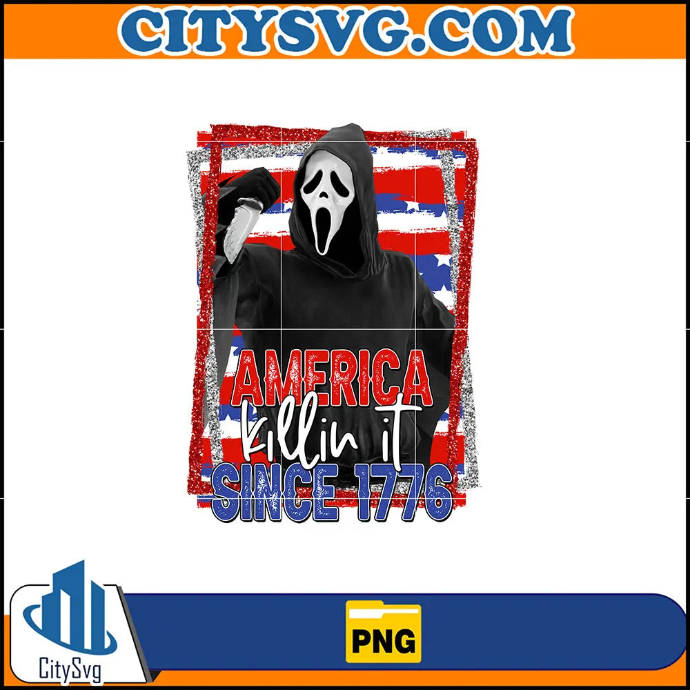 AmericaSince1776GhostfaceSublimationPng