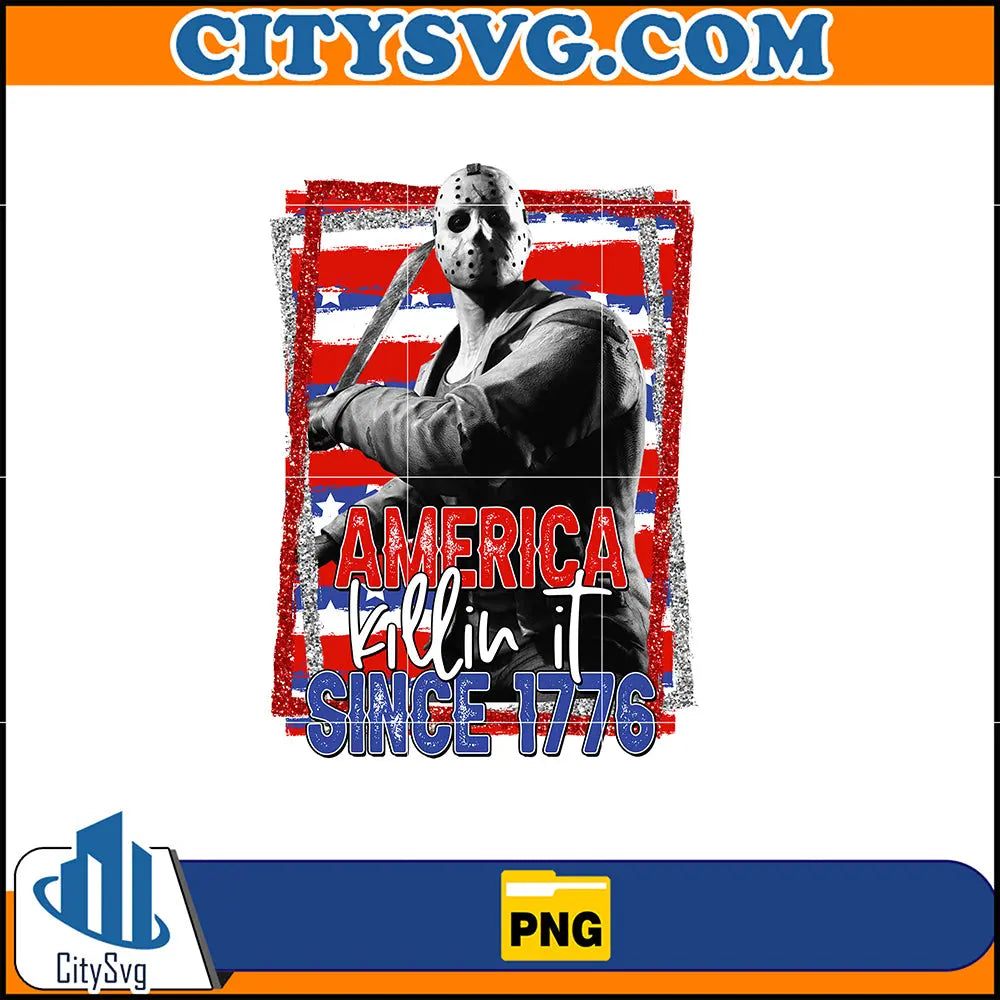 AmericaSince1776JasonVoorheesSublimationPng