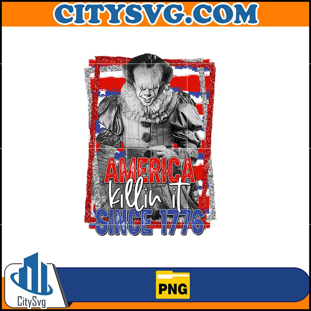 AmericaSince1776PennywiseSublimationPng