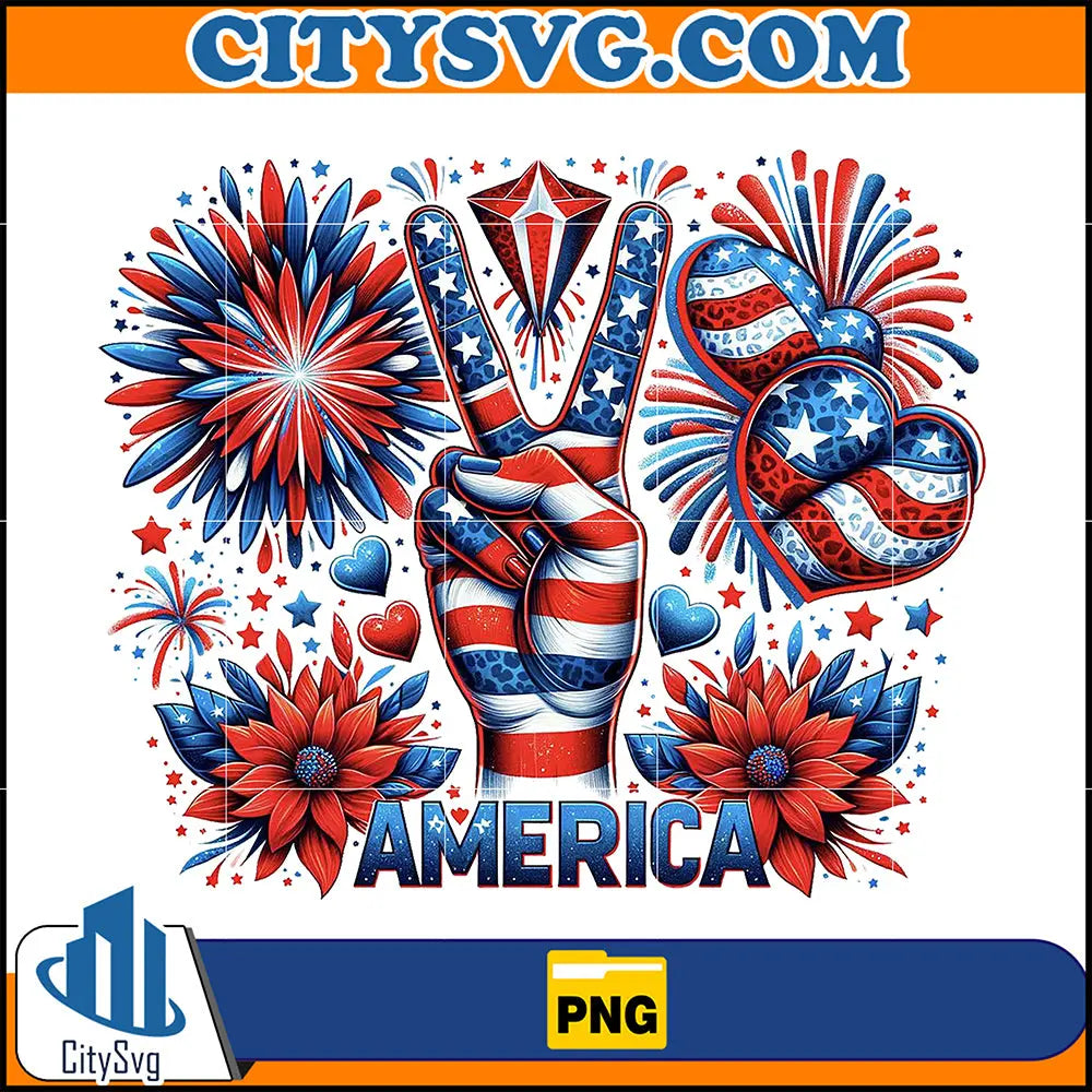 AmericaUSA4thOfJulyPngSublimationDesign