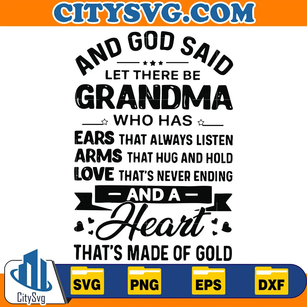 AndGodSaidLetThereBeGrandmaSvg