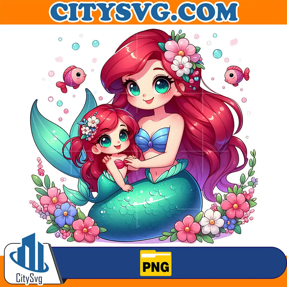 ArielPrincessAndDaughterPng
