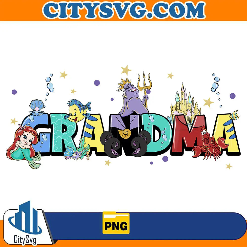 ArielPrincessGrandmaPng