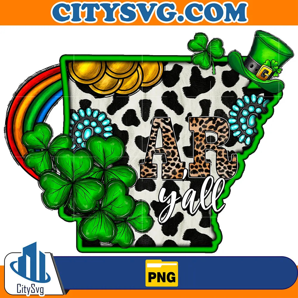 ArkansasyallStPatricksDaySublimationPng