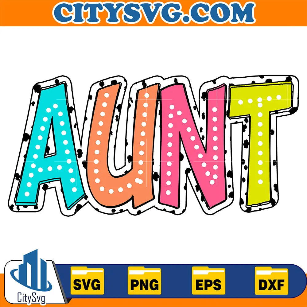 AuntBrightDoodleDalmatianDotsSvg