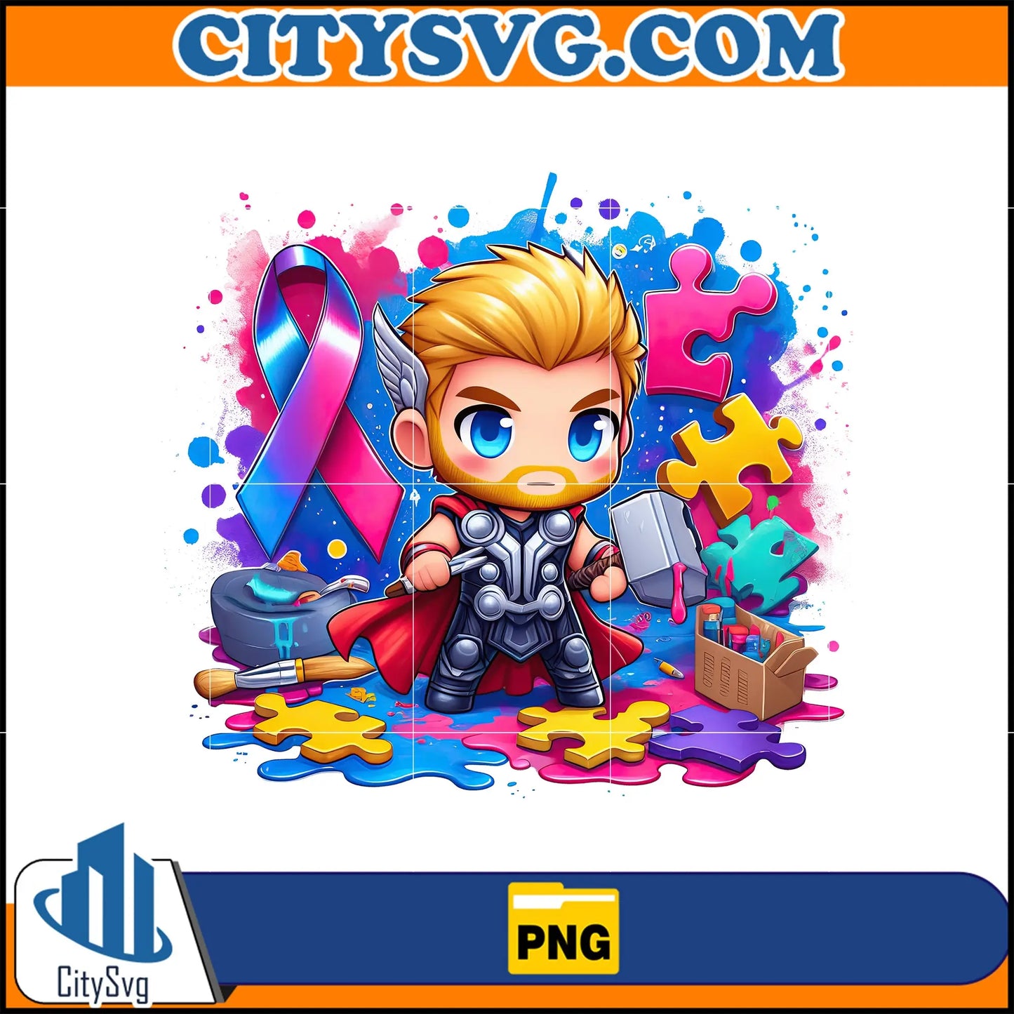 Autism Thor Superhero Png