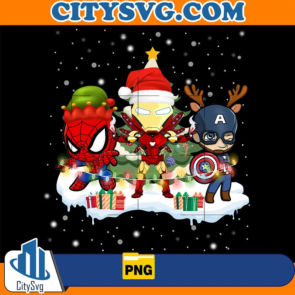 AvengersSuperheroChristmasFriendsPng