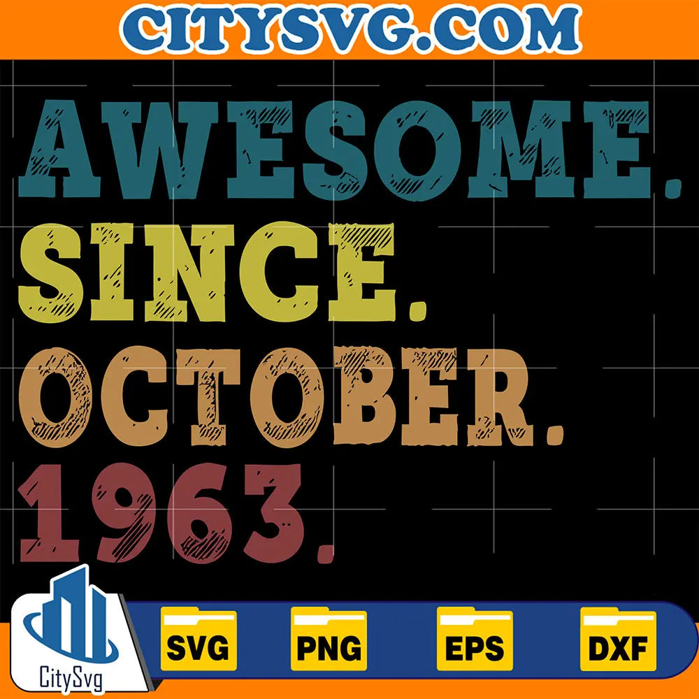 AwesomeSinceOctober1963Svg