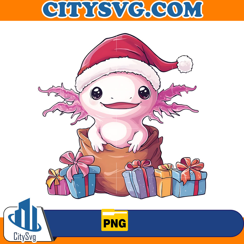 Axolotl Christmas Png CitySvg