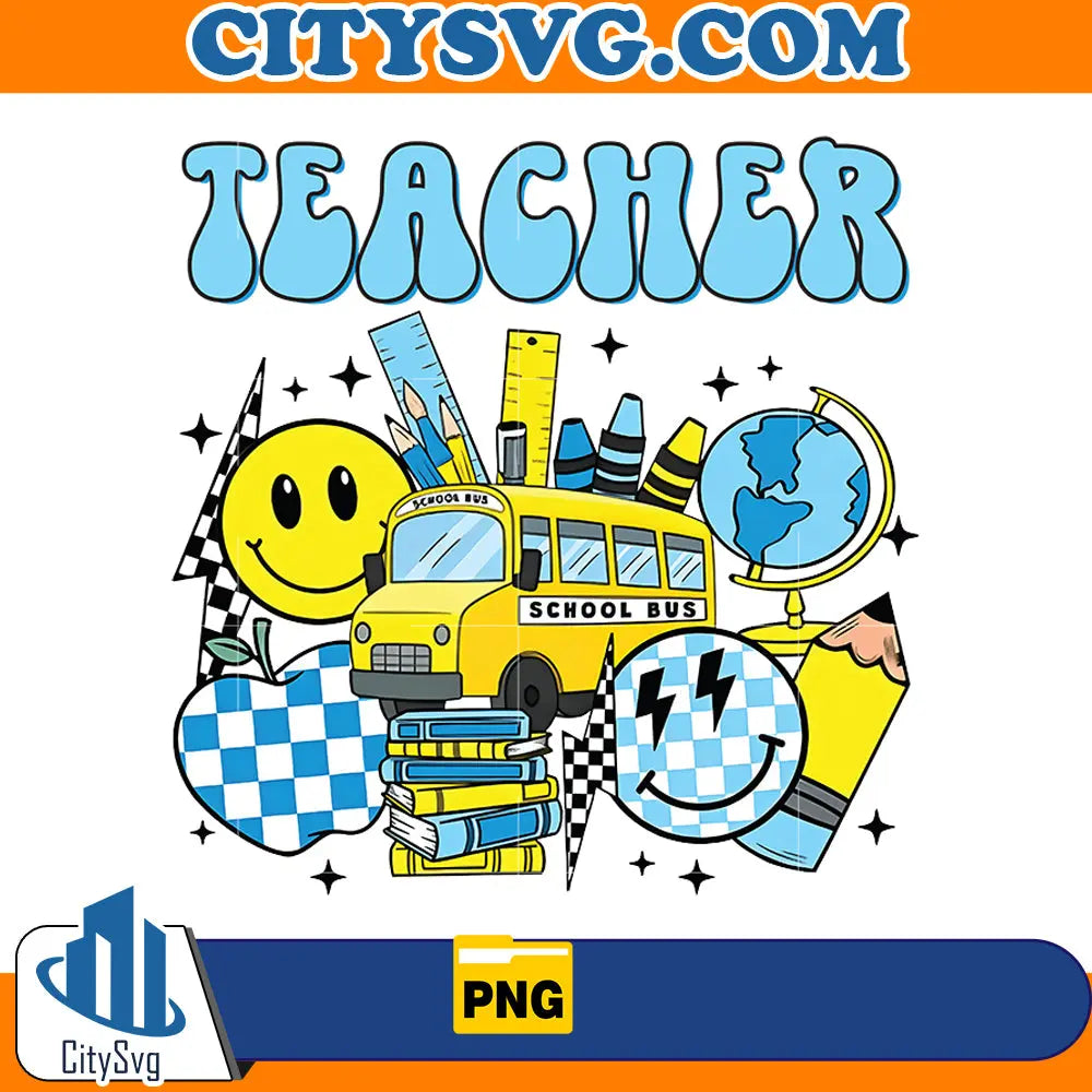 Teacher Png, Back to school Png CitySvg