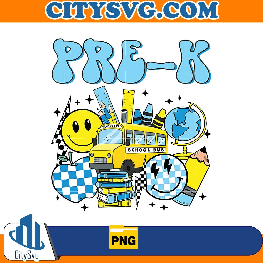 Pre- K Png, Back to school Png CitySvg