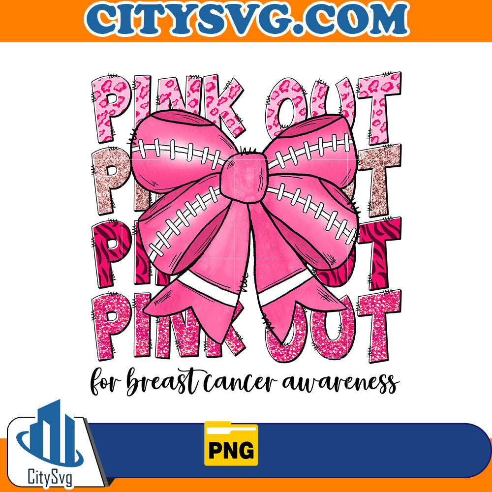 Pink Out for breast cancer awareness Png CitySvg