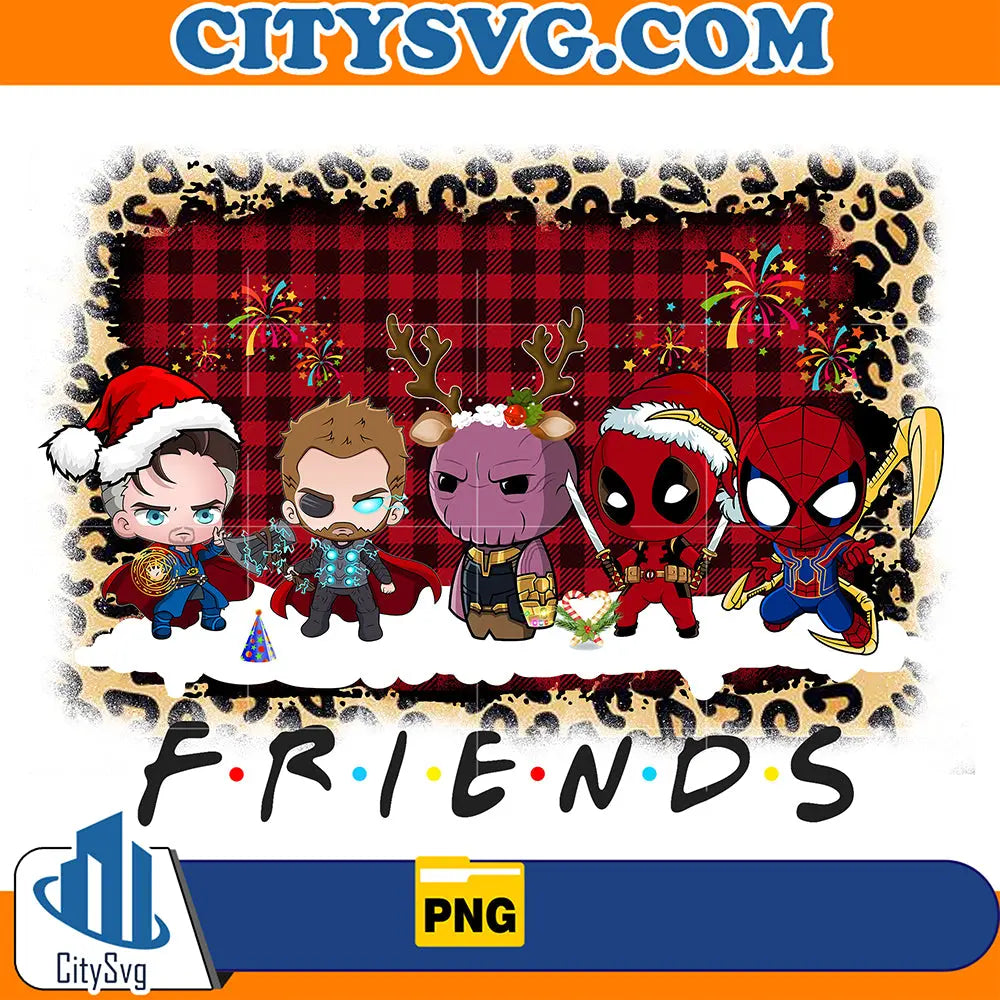 BabyAvengersFriendsChristmasPng