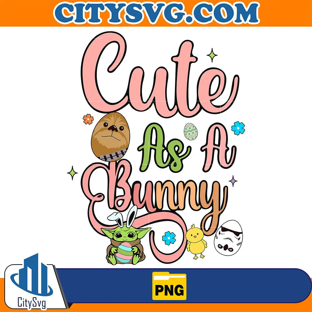 BabyYodaCuteAsABunnyEasterPng