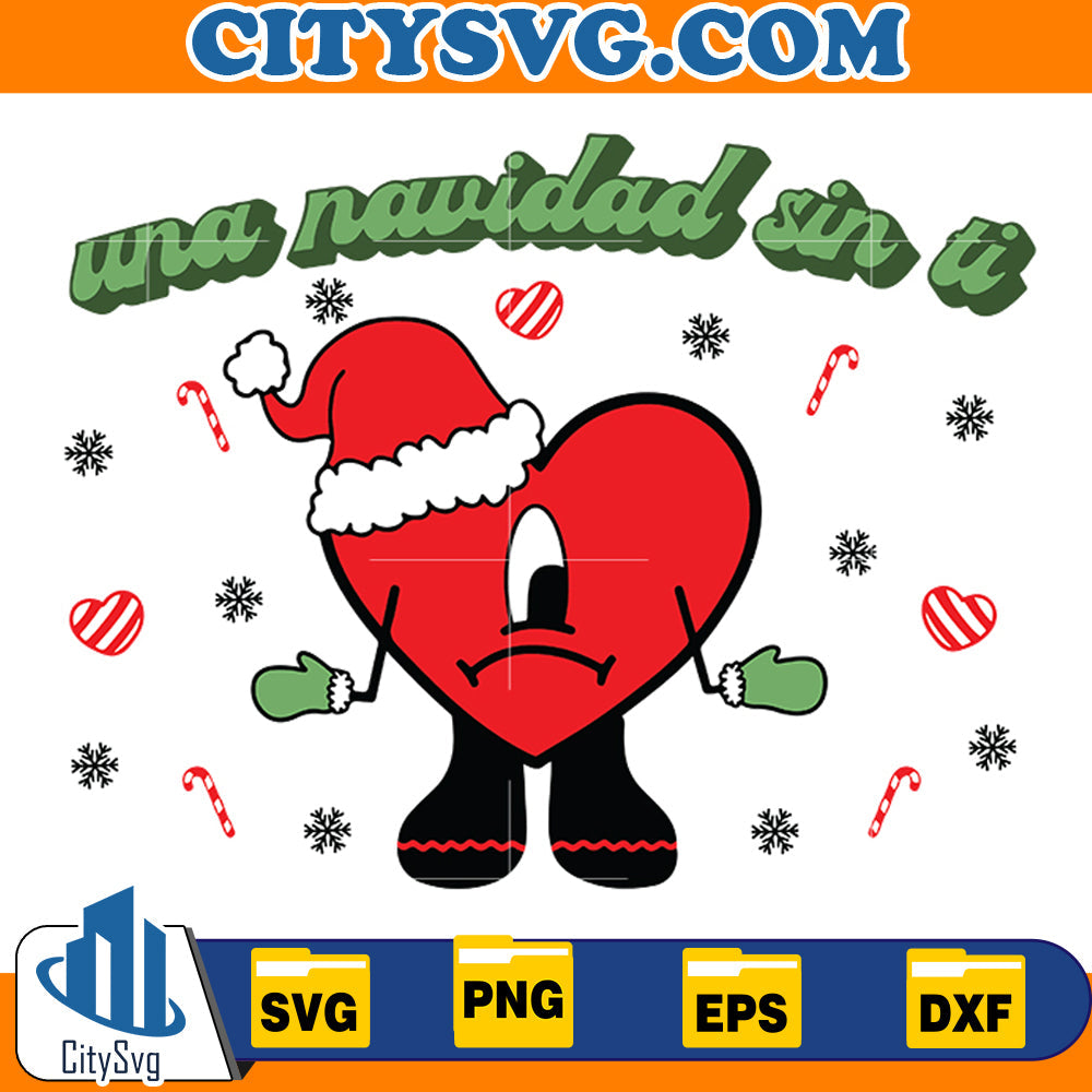 Una Navidad Sin ti Christmas Svg CitySvg